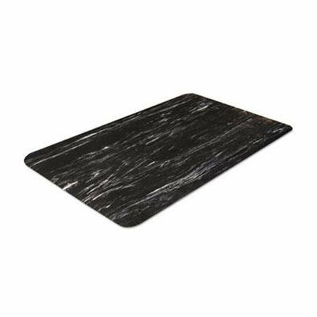 DWELLINGDESIGNS 24 x 36 in. Cushion-Step Surface Mat, Marbleized Rubber - Black DW521394